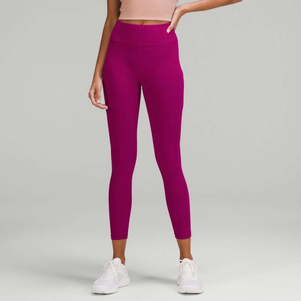Lululemon Invigorate Magenta Purple Leggings - Picture 2 of 5